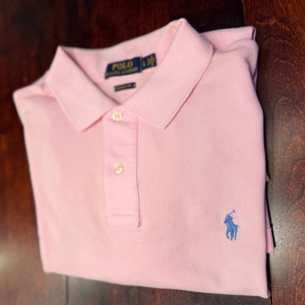 PINK MEN'S POLO SIZE L